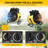 Greenhouse Heater with Thermostat, 1500W Electric Space Heater with Overheat Protection, Yellow