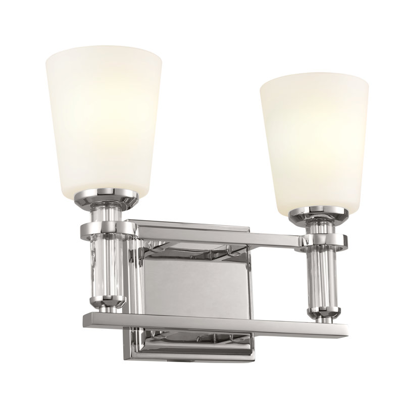 Luminaire de salle de bain, Nickel poli, 2
