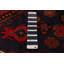 Tapis bleu marine Anadol unique en son genre fait à la main 4 pi 11 po x 8 pi 6 po