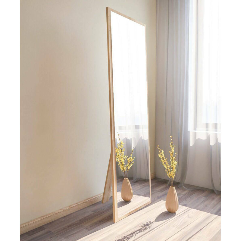 Goner Engineered Wood Flat Mirror, Oak