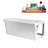 67" Streamline Soaking Freestanding Tub and Tray With Internal Drain-101697738