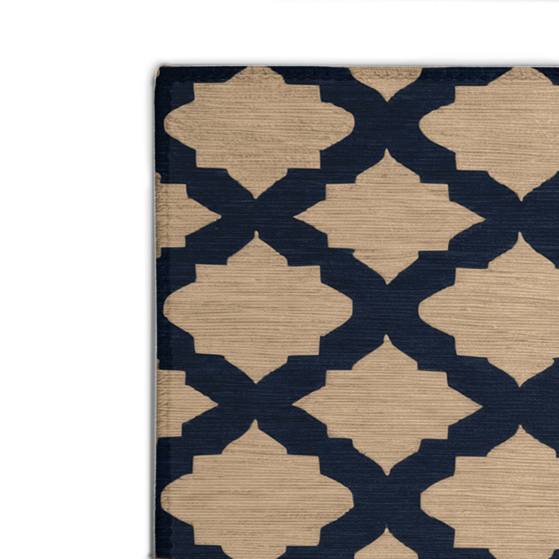 Tapis brun intérieur et extérieur Trellis, Rectangulaire 2 pi x 3 pi