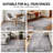 Griffey Machine Washable Ivory/Gray Non-Slip Backing Area Rug-1755361010