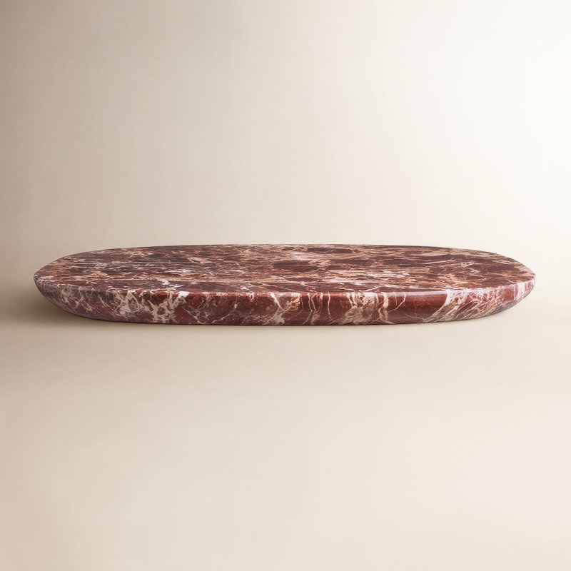 Delicious Marble Decorative Tray, 1" H x 16" W x 13" D, Cherry Marble