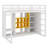 Wood Loft Bed With Wardrobe, Shelves And Cabinet-1764486994-1764486995