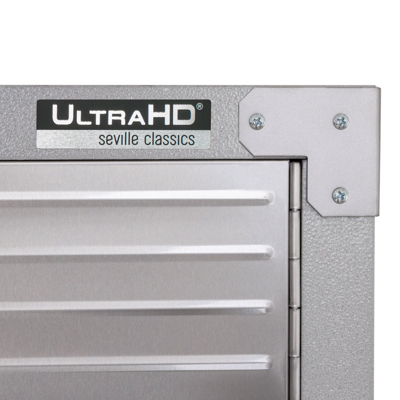 Seville Classics UltraHD Storage Cabinet, 30" W x 18" D x 72" H, Granite