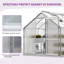 6'W X 4/6/8/10/12'D Heavy-duty Walk-in Hobby Greenhouse-97266836