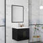 Ensemble de meuble-lavabo mural moderne avec lavabo et miroir