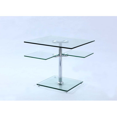 Henrika Contemporary Multi-Top Glass Lamp Table