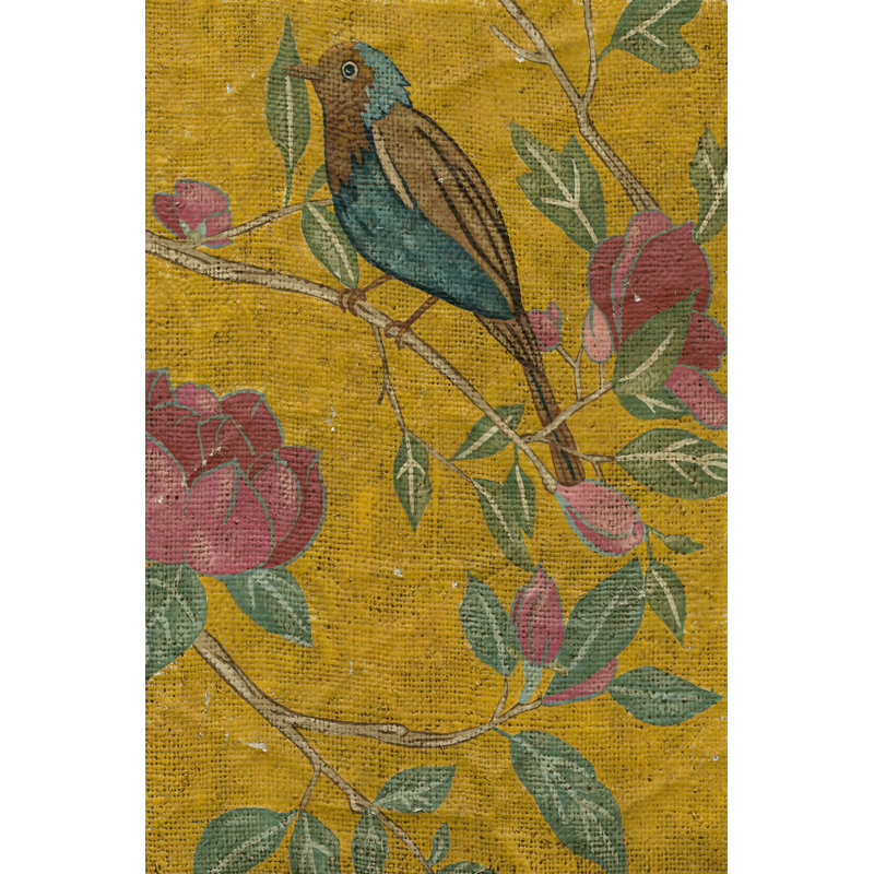 Golden Chinoiserie I - Wrapped Canvas Painting, 46cm H x 30cm W x 3.8cm D