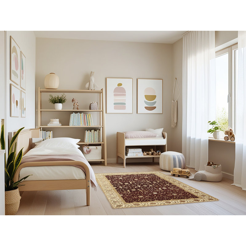 Tapis traditionnel brun / beige Diomede, Rectangle 4 pi x 6 pi