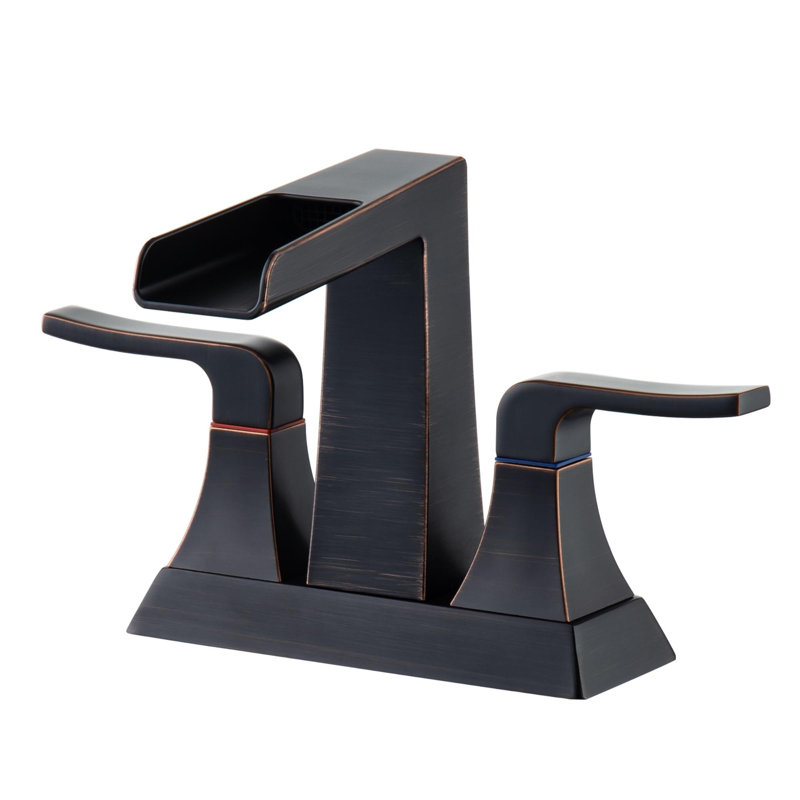 2-handle Bathroom Faucet with Drain Assembly, Oil Rubbed Bronze