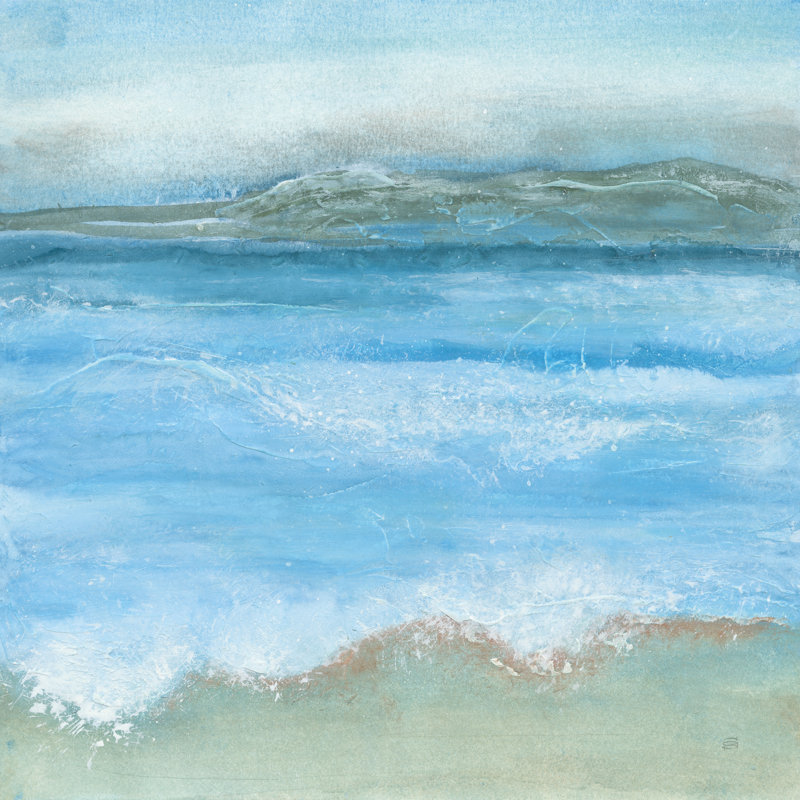 «Coastal I» par Chris Paschke, reproduction d'art sur toile tendue, H 36 po x l 36 po