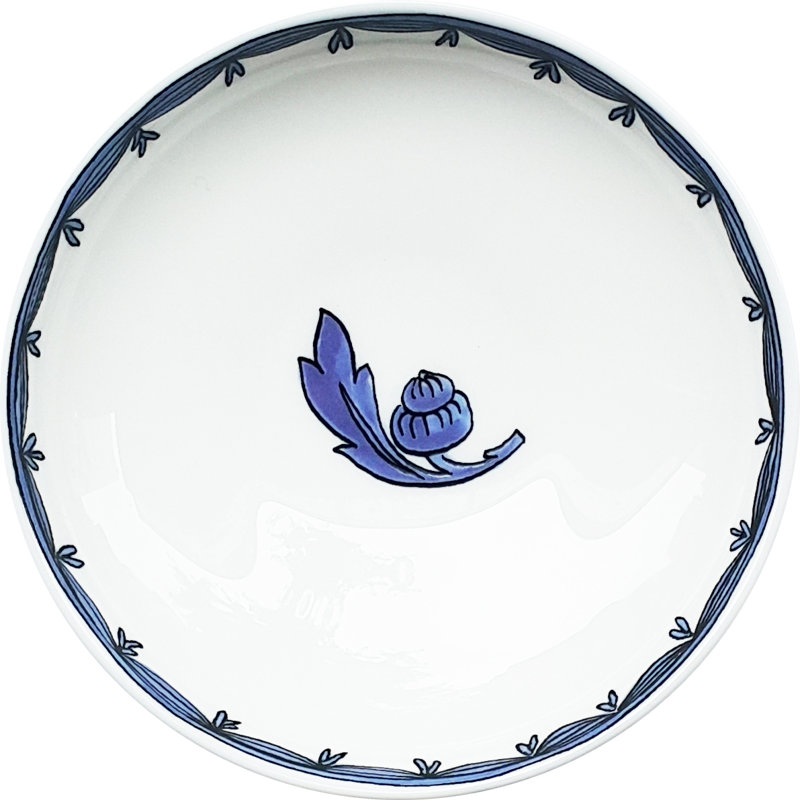 Blue Bird Bone China Appetizer Plate