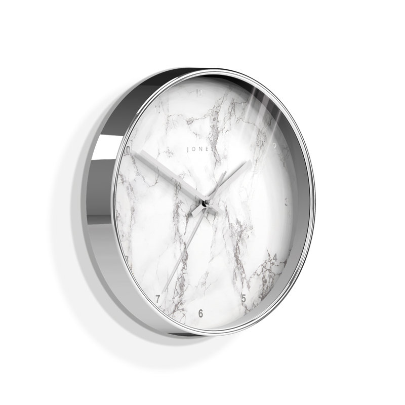 Acrylic Wall Clock, Silver