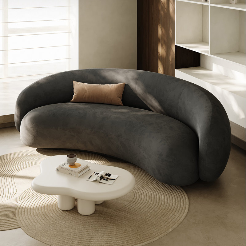 Canapé Minimalist Creative, Tissu gris foncé