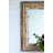 Rectangle Wall Accent Mirror With Distressed Wood Frame