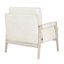 Chaise d'appoint moderne en crème avec H 31,5 po x 32,5 po H 35 po et contreplaqué de bois massif-1368419625