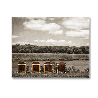 «Adirondacks Lake View», art mural sur toile par GraffiTee Studios