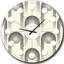 Horloge murale rétro Mid-Century-40748254