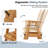 Outdoor High Back Glider Chair Set