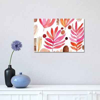 Burnt Leaves by Sara Franklin - Wrapped Canvas Painting