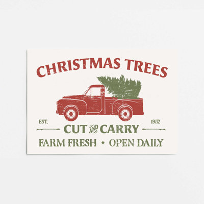 «Farm Fresh Christmas Trees», impression roulée