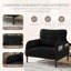Chaise d'appoint rembourrée en velours côtelé Modern-1376002744