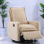 Fauteuil inclinable, moderne et pivotant, chaise de chambre de bébé compacte en molleton Teddy