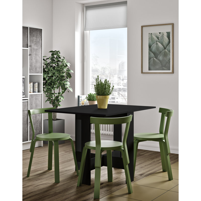Haddonfield Extendable Dining Table, Black, Black