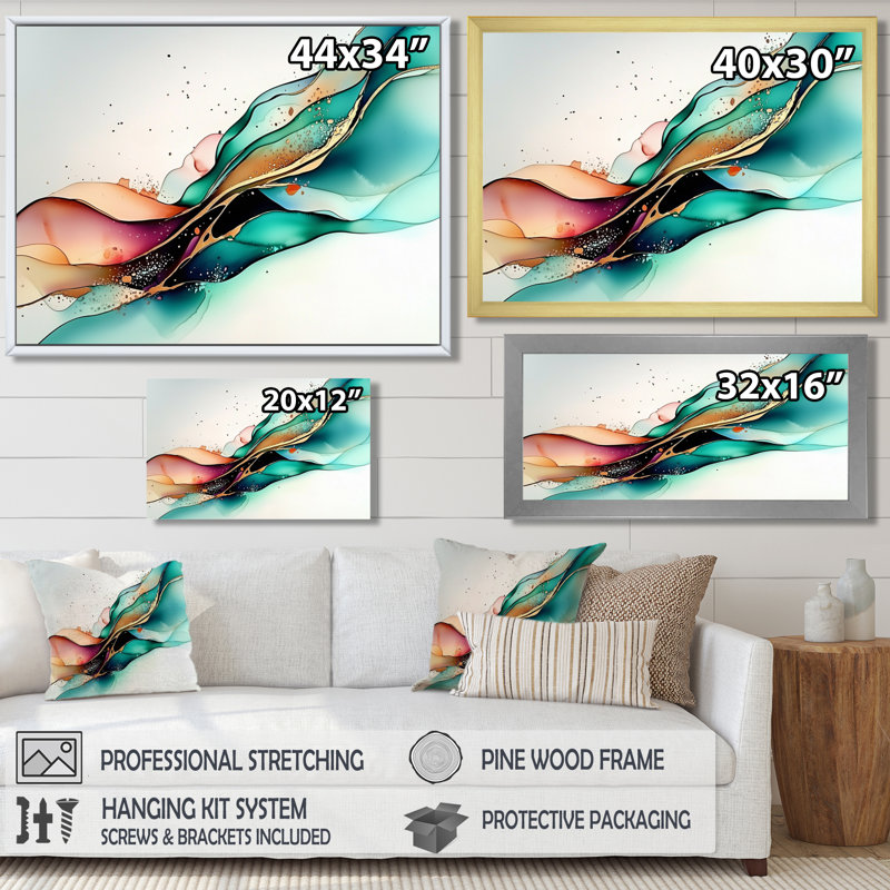 «Ethereal Violet», impression sur art abstrait moderne, Reproduction encadrée d'une seule photo sans pass, Argent argent