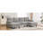 Grey Chenille U-Shaped Sectional Couch With Dual Chaise Lounges, Storage Spaces And Armrest Pillows For Living Room Comfort Zone Furniture Setup-753045793