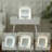 White Dressing Table Set With Led