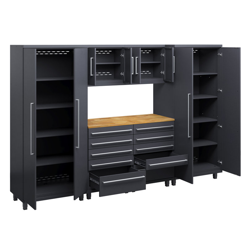 Ensemble 7 pièces Prestige: outil + mur, bille, Noir / brun