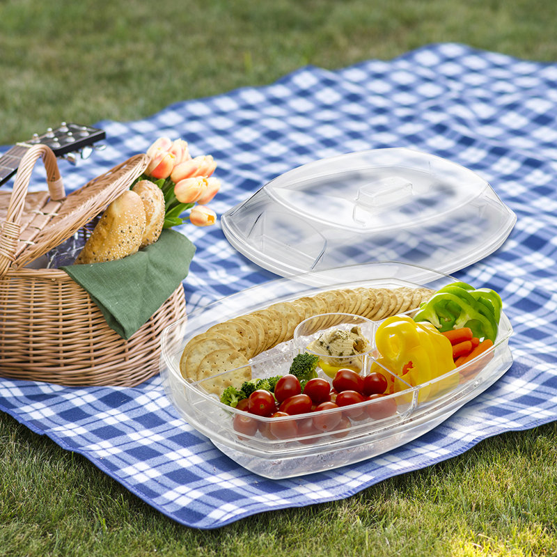 Ensemble de 2 plateaux