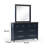 Tela Wide Dresser, 8 Drawers W Metal Handles, Blue Solid Pinewood-116748699