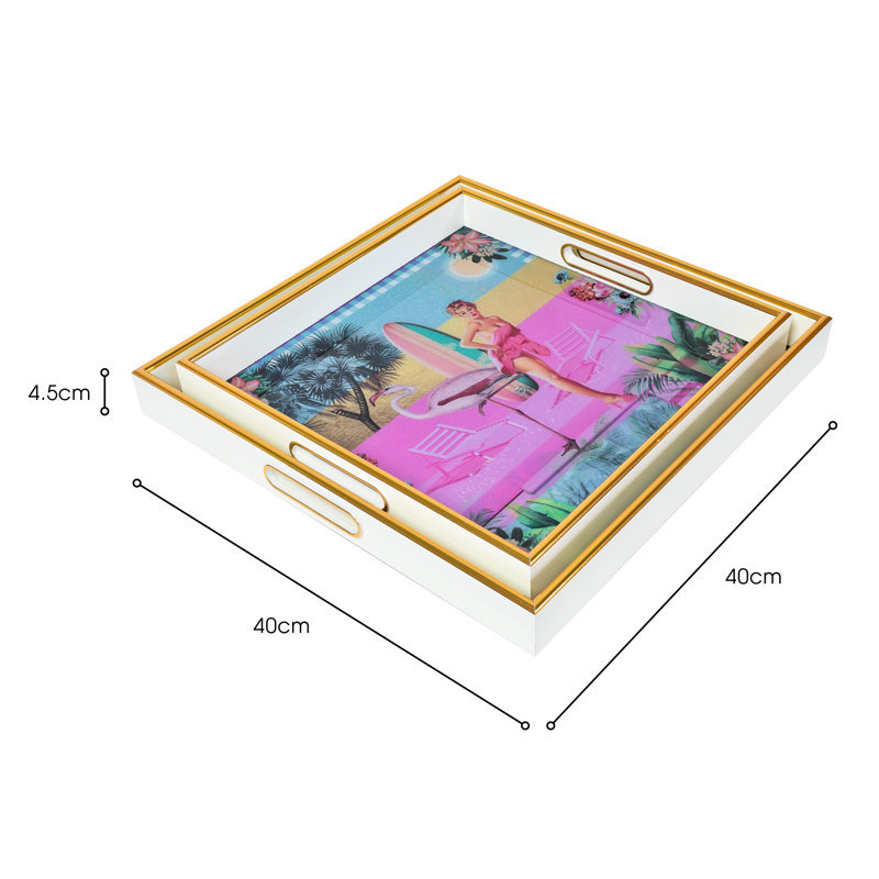 Barbie Square Tray Set - MYRTLE & MARY