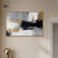 Toile dorée sur gris, art moderne noir et blanc par Art Remedy-104433919-104433915