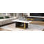 Ensemble de 2 tables basses modernes et luxueuses, de petite taille et de forme carrée avec plateau spacieux pour l'élégance du salon-1120788417