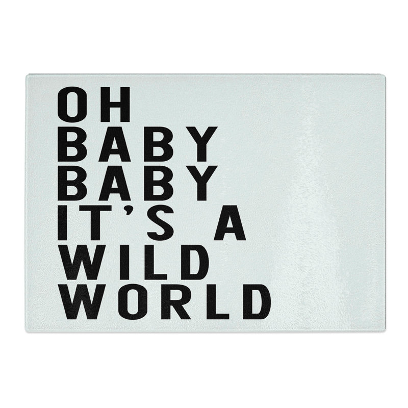 Wild World Chopping Board, 28.5cm W x 39cm L