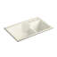 Indio® 33" L x 21.125" W Double Basin Undermount Kitchen Sink with Accessories-1855539739-1862850630