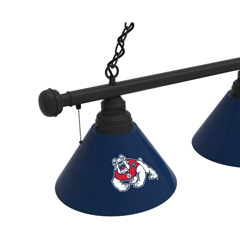 3 - Light Pool Table Lights Pendant, Black, Fresno State Bulldogs