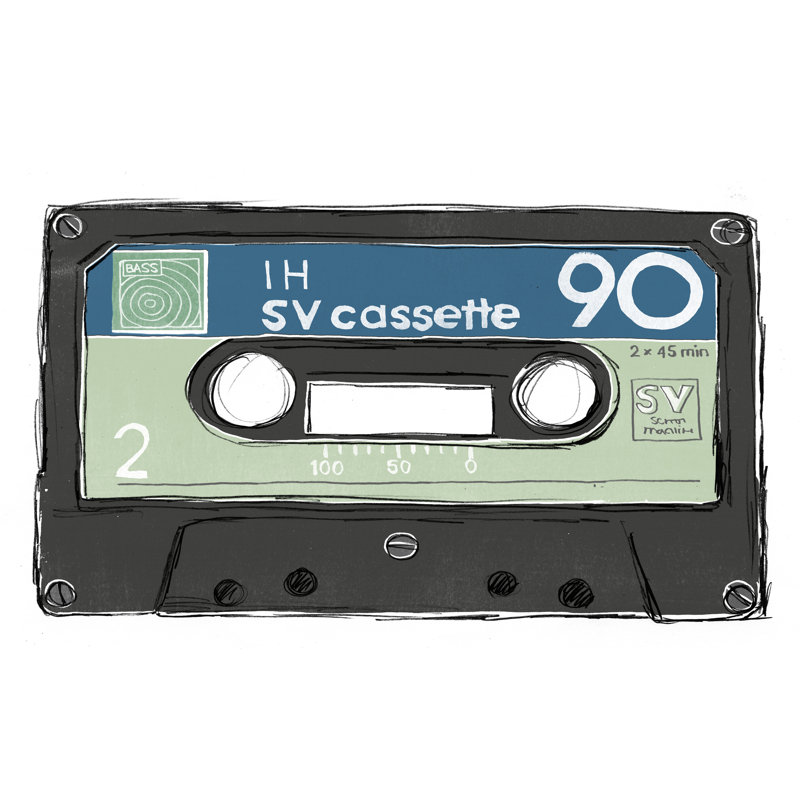 Mix Tape II by June Erica Vess - Wrapped Canvas Painting, 51cm H x 76cm W