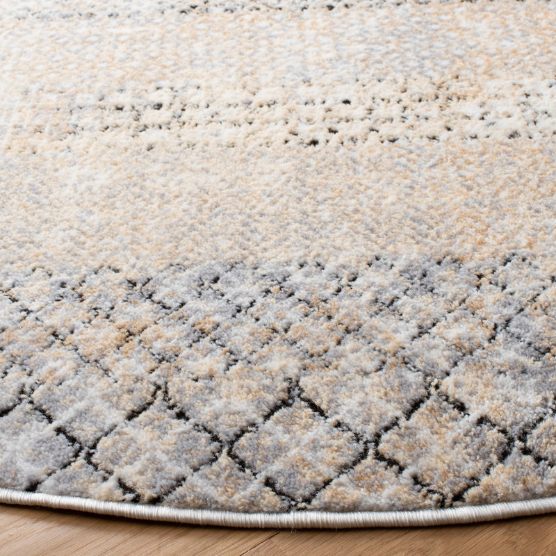 Dominguez 700 Performance Geometric Rug, Round 6'7"