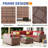 7 - Person Outdoor Rattan Sectional Seating Group With Cushions-101984279-101984280