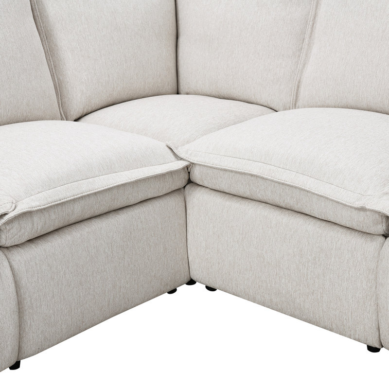 Fauteuil inclinable électrique Jeromey, Beige