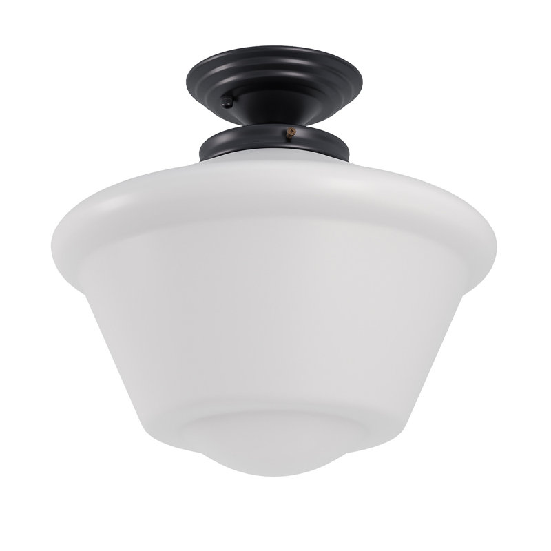 Plafonnier semi-encastré de style moderne Mid-Century Demitre