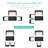  4-Piece Outdoor Wicker Patio Conversation Furniture Set W/ Table, Cushions - Black/White Sand-468411639