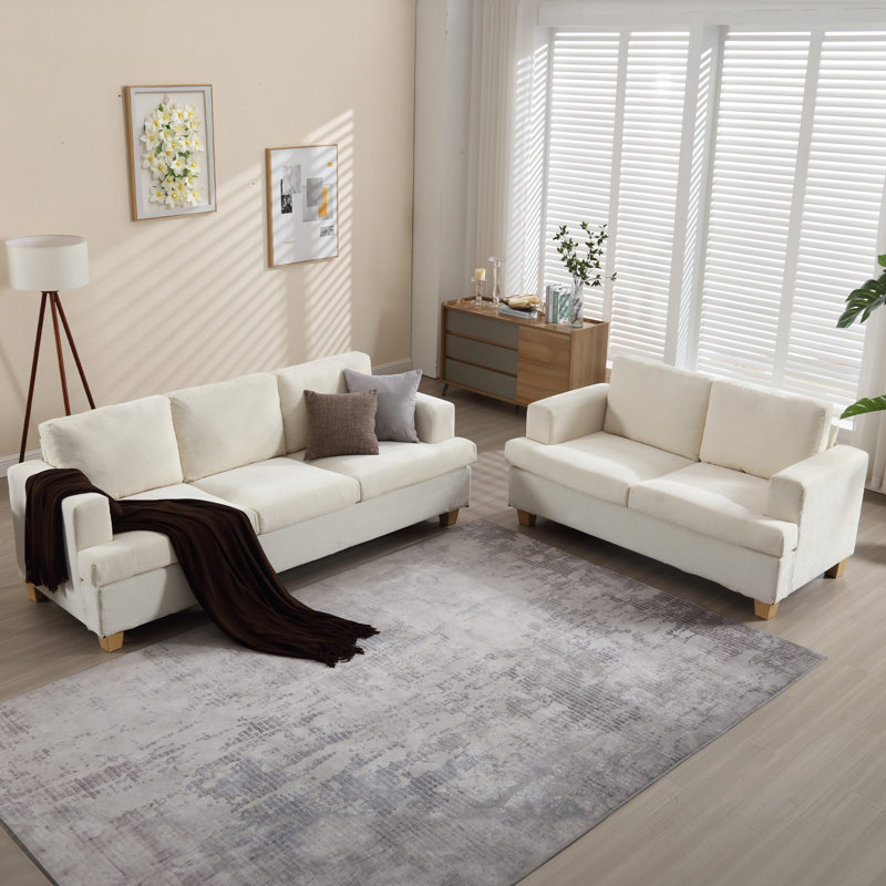 Fully Assembled Accent Chair with Distressed Wood-Grain Finish and Nailhead-Trimmed Armrests, White Chenille, Yellow