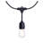 24 Foot LED String Light 12-S14 Lamps 2700K CCT Black 120V